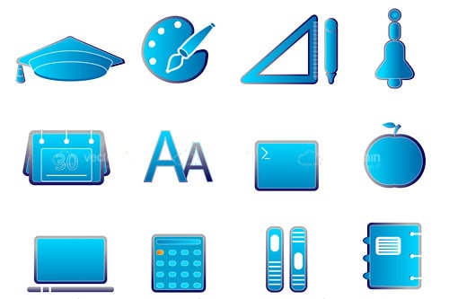 Students Necessities Icon Pack